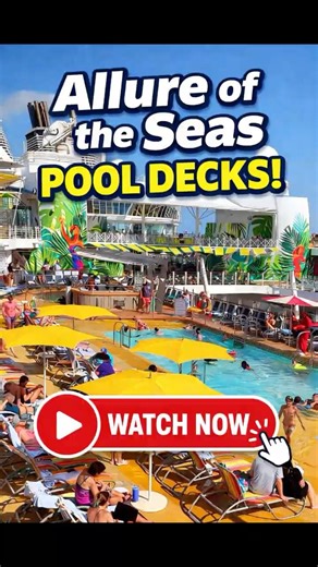 Allure of the Seas Pool Decks 🛳️ | Ultimate Cruise Experience 2026 #cruiseship #cruise #travel