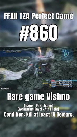 FFXII Perfect Game 860 | Rare game Vishno #Shorts #FinalFantasy #Gaming #RetroGaming