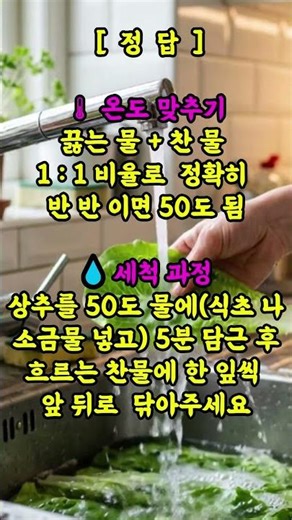 일본 과학자가 밝힌 상추 세척법, 대부분 틀렸습니다! #상추세척 # 상추씻는법# 채소세척# 농약제거# Health Information#