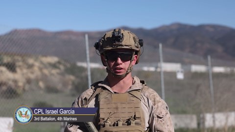 Watch how US Marines defend the dangerous southern border