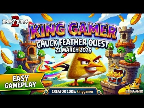Angry birds 2 Chuck Feature Quest event (22 March 2026) (level 1-5 Complete) (easy gameplay)