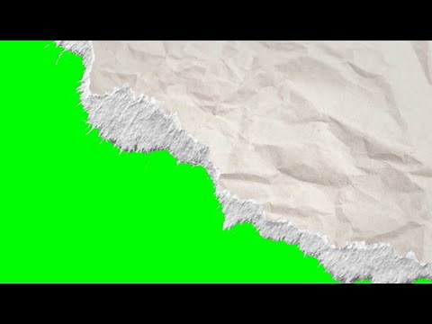 Torn Paper Effects Transition Green Screen Animation HD