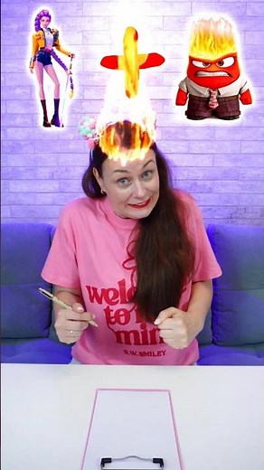 How to Draw Rumi KPop Demon Hunters Anger Inside Out #shorts