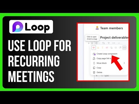 How to Use Microsoft Loop for Recurring Meetings