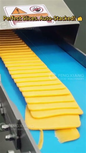 High-Speed Cheese & Meat Slicer: Auto Stacking! 🧀🥩 #foodslicer #foodmachinery #foodprocessing