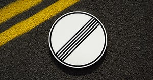 German Autobahn ‘No Speed Limit’ signs from Roundabout Signs