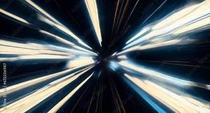 speed motion blur. Hyperspace Journey: Abstract Flight through Light-Speed Tunnel. Motion blur background Create with using ai tools.