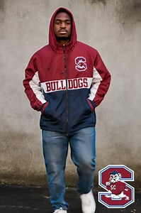 Embroidered Color Blocked SC State University Windbreaker Jacket - Etsy
