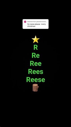 Christmas tree for Reese