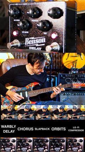 Benson Amps Analogue Delay is vibey and gorgeous. Check out the full demo! #guitar #guitarpedals #bensonamps #delay | Marbin