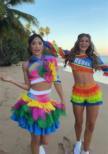 Flying into the new year in #RebelCouture !!! 😉🦜🐥🦋✨ Happy 2026, Rebels!💜 #HappyNewYear #RebelAthleticCheer #RebelCoutureWeek @kasey🪼 @kennedy