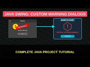 Java Project - How To Make a Warning Dialog with Hexagon Grid Design [ Java Warning Message Box 5 ]