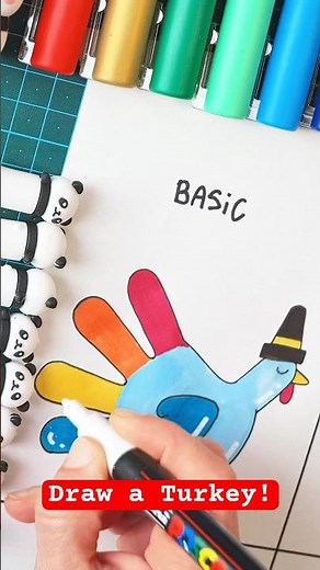 Drawing A Turkey in 4 Different Styles!