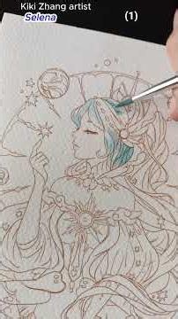 Kiki Zhang Anime coloring (1)#beautiful​​​ #tutorial​​​ #art​​​​ #anime​​​​ #girl​​​​ #coloring​​