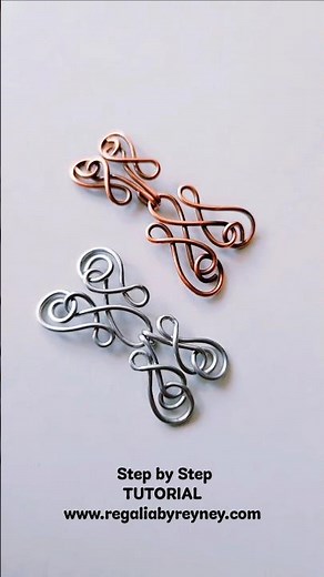 Learn how to create these gorgeous wire wrap chainlink clasps using 18-gauge wire #wirewrapping