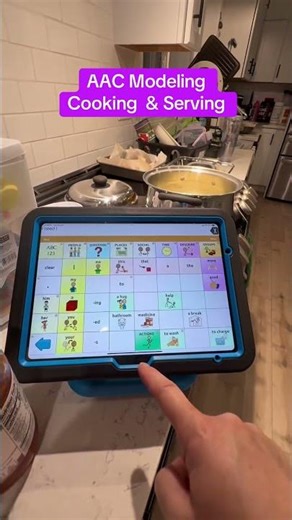 AAC modeling Daily Activities #slp #aac #aacdevice #speech #autism #nonverbal #sgd #communication
