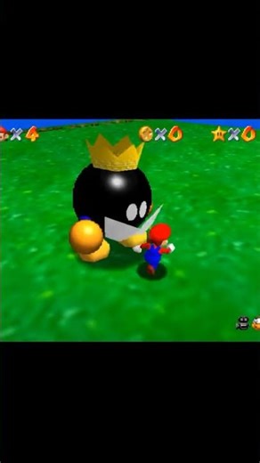 Super Mario 64 Bob Omb Battlefield Big Bob Omb on the Summit Star (1/120) #supermario64 #n64