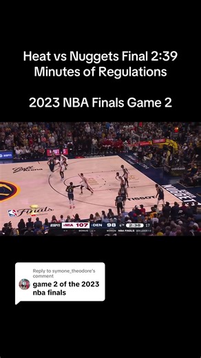 Heat Survive Nuggets' Comeback in NBA Finals Game 2