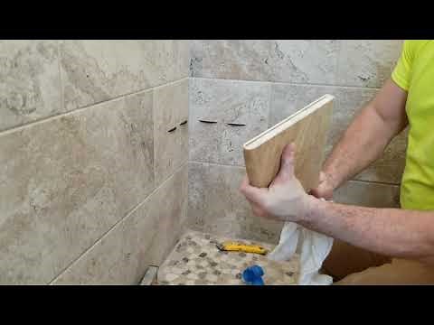 How To Install Corner Shelf In Shower - Super easy DIY Shower Shelves Install - Save time and $$$