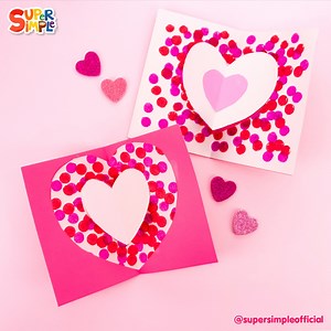 Make a super cool 3D Valentine's card using daubers. | Super Simple