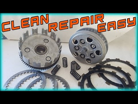 Repairing and adjusting Motorcycle Clutch.