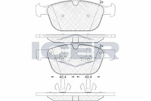 181920 ICER 24399 Kit pastiglie freni per VOLVO XC90, XC60 | AUTODOC prezzo e recensioni