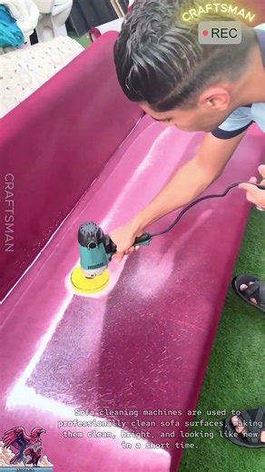 Sofa cleaning machine makes sofa like new #video #viral