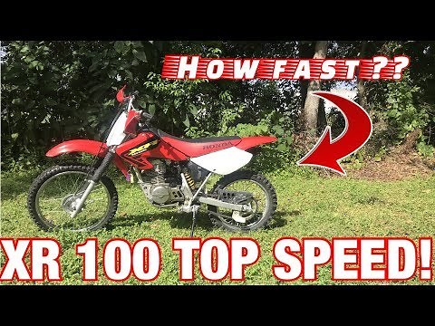 Honda XR 100 TOP SPEED RUN!