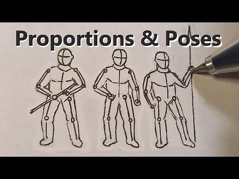How to draw a Soldier pt 1 : Proportions and poses