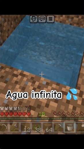 HOW TO GET INFINITE WATER IN MINECRAFT 💦🌊 #foryou #minecraft #survivalmode #survival #gaming