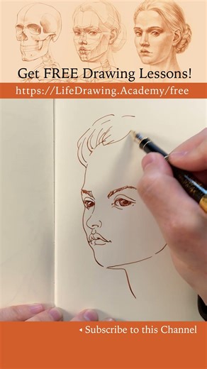 simple pen and ink sketches - https://oldmasters.academy/free