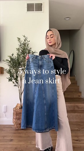 5 Ways to Style Your Denim Skirt with Modest Fashion | Outfit Inspo