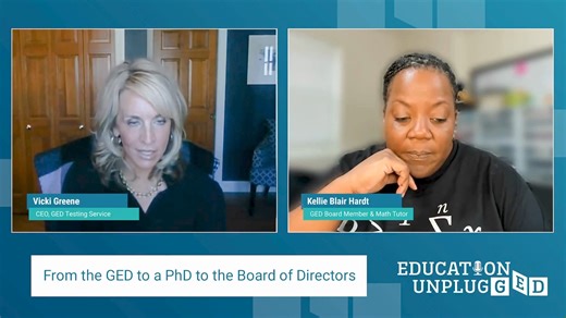 2.2K views · 16 reactions | ICYMI: The launch of Education UnplugGED, the official podcast of GED Testing Service, was announced during today’s GED Grad Day virtual commencement! We’re excited for you to hear our first episode featuring Kellie Blair Hardt – a GED grad who went off to get her PhD, is a math tutor, and sits on the Board of Directors of GED Testing Service. Listen and subscribe: https://marketscale.com/shows/ged-testing-service/ | GED Testing Service | Facebook