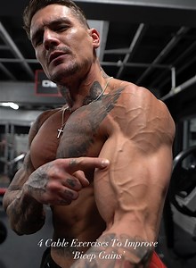 271K views · 12K reactions | Step up your ‘Bicep Gains’ with these 4 cable exercises #biceps | Ross Dickerson | Facebook