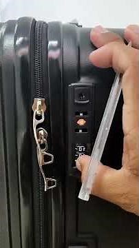 como configurar cadeado de malas com sistema TSA. ou cadeados que parece TSA, marcas roncalli