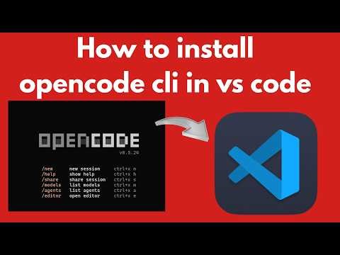 How to install opencode cli in vs code