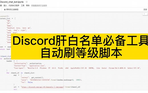 NFT保姆级肝白名单教程！玩转DIscord必备！自动刷等级脚本！