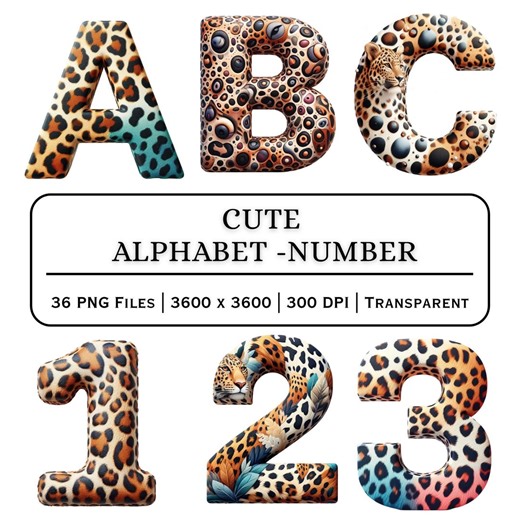 Alphabet Clipart Bundle PNG A–Z | Cartoon Letters for Kids Birthday Baby Shower Nursery - Etsy