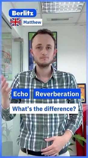 🔊 Echo vs Reverberation They both involve sound reflecting, but they are not the same. Echo A sound that repeats clearly after bouncing off a surface. Example: You shout in the mountains and hear your voice again. Reverberation Sound that reflects many times and blends together, creating a lingering effect. Example: Clapping in a large empty hall and hearing the sound continue softly. Simple Tip • Echo = one clear repeated sound • Reverberation = many blended sound reflections 📍 Learn English 