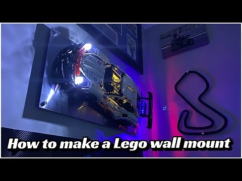 How To Make A Lego Car Wall Mount "LED LIGHT DISPLAY"