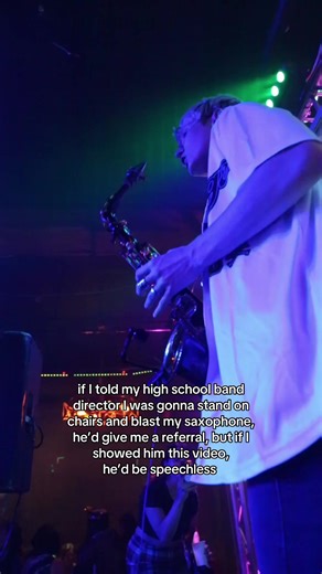 band kid turned club kid.. #bandkid #edm #rave #saxophone #club | saxophone