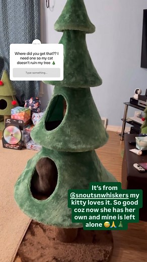 Tired of your cat attacking the Christmas tree?🎄Meet the viral Cat Christmas Tree that finally gives them their own tree to climb, nap, and play in without destroying yours. 🎁 Thousands of happy cats are obsessed. Order Now before it sells out again! | snoutsnwhiskers