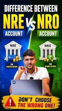 NRO vs NRE Account | #shorts #nri #nre #nro