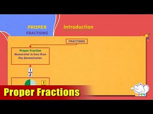 G4 - Module 17 - Introduction - Proper Fractions | Appu Series | Grade 4 Math Learning