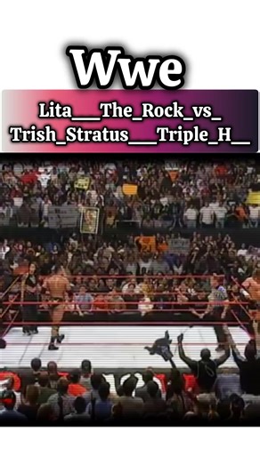 WWE Raw: Lita and The Rock vs. Trish Stratus and Triple H