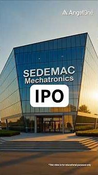 SEDEMAC Mechatronics IPO Explained | Auto Component IPO | Are you Applying?