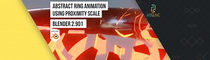 Abstract Ring Animation Using Proximity Scale