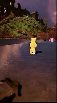 Cute Furry Foxgirl walks around in squishy Mud