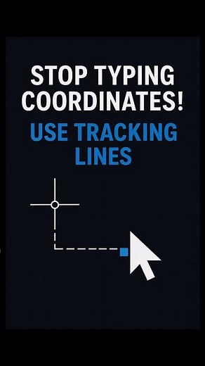 Perfect Placement Made Easy with AutoCAD Tracking Lines #AutoCAD #CAD