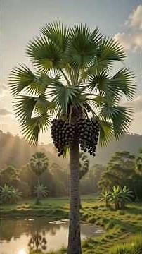 🌴Palm Fruit ➜ Seed ➜ Giant Palm Tree 🌴 | AI Timelapse‪@ShreeTimelapse‬#shorts #youtubeshorts #ai